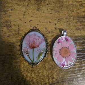Custom Floral Pendants